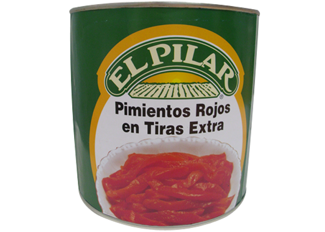 Red Peppers in Strips