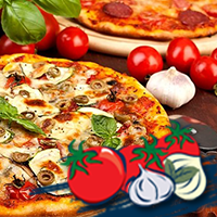 Ham pizzas, mozzarella and rugula Pizzetas de JamÃ³n, Mozzarella y RÃºgula